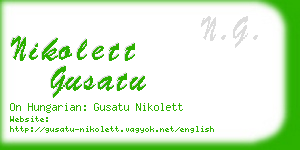 nikolett gusatu business card